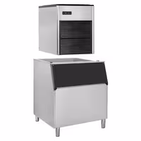 Commercial Ice Machine - Nugget - 335 kg/24 h - incl. ice storage container