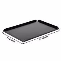 (5 kom) Pladanj za prezentaciju - Aluminij - 400x250x10 mm - crna
