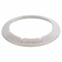 STAUB | Cast Iron Fondue Set – Ø 20 cm - White Truffle - 6 Forks, Burner, Board