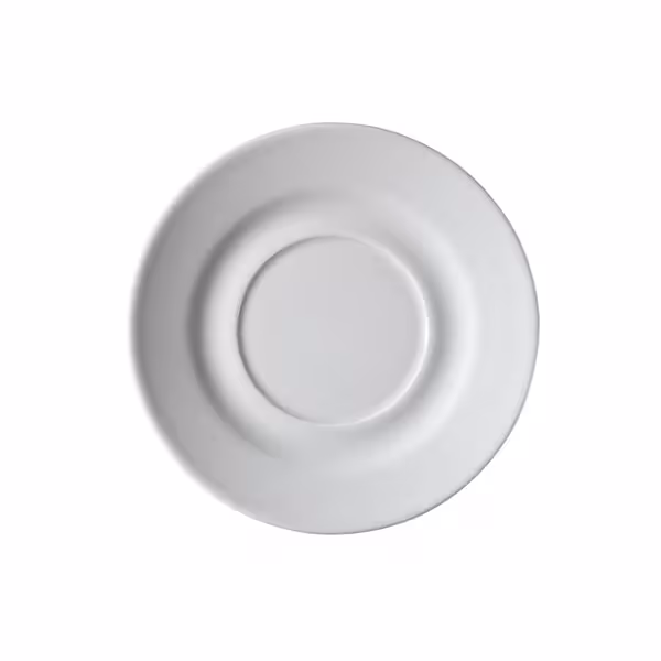 (6 adet) PERA - Kahve Tabağı - Ø110mm - Beyaz