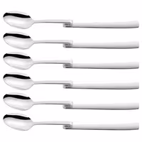 (6) ZWILLING | Dinner Latte Macchiato Spoon Set – Curved Handles Hang on Glasses - 18/10 Steel