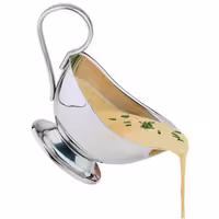 (6 pcs) Gravy Boat PROFI - Stainless steel 18/8 - 120ml - 160x72x93mm
