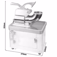 Tisch-Eiscrusher für Flockeneis - 5 kg/min - 350 Watt - Edelstahl