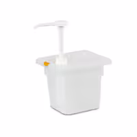 Dispenzer za senf - polipropilen - 2 l - 210x220x210 mm - žuta