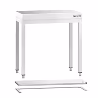 Profesionalni inox radni stol PREMIUM - 600x700 mm - s donjom policom & s ojačanjem radne plohe