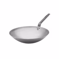 (3 قطع) DE BUYER | CARBONE PLUS - مقلاة ووك - قطر 200 مم
