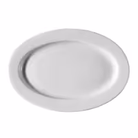 (12 adet) PERA - Sunum Tabağı Oval - Porselen, 280x210mm, Beyaz