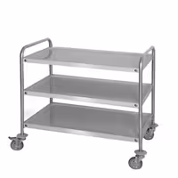 Kolica za posluživanje - 1200x600 mm - s 3 polica - 40 kg po polici