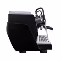 WEGA | NOVA - Siebträgermaschine - 2 Gruppig - 3,95 kW - mit 2 Milchaufschäumern & Heißwasser - Touch - Schwarz