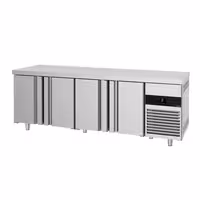 Commercial Counter Fridge PREMIUM - 2330x700mm - with 4 doors - capacity 632 litres