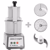 ROBOT COUPE | R 201 XL - آلة مطبخ متعددة الاستخدامات / آلة تقطيع الخضار / آلة تقطيع - 2,9 لتر - 550 واط - 1500 دورة في الدقيقة