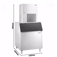 Modular Flake Ice Maker Premium PLUS - 270 kg/24, including a 200 kg ice storage bin
