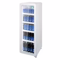 GASTRO-COOL | Rashladna vitrina za pića - 418 mm - 140 l - uski - s 1 staklena krilna vrata & LED osvjetljenjem
