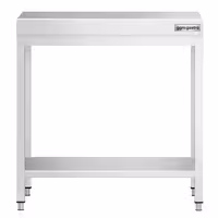 طاولة عمل ستانلس ستيل PREMIUM - 800x600mm - مع رف سفلي