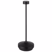 (4 adet) Şarj Edilebilir Masa Lambası - NISSRIN MICRO - 3 kademeli kısılabilir - Ø80x250mm - Siyah