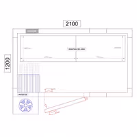 Hyllsystem med plasthyllplan och aluminiumstegar - 1070x460 mm - Djup: 460 mm - med 4 hyllplan - Maxbelastning: 600 kg per sektion