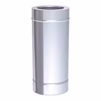 Ravna cijev - od nehrđajućeg čelika - Duljina: 500 mm - Ø 250 mm