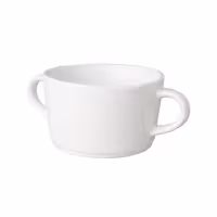 (6 adet) BUDGETLINE - Kulplu Çorba Kasesi - Ø100mm - 300 ml - Beyaz