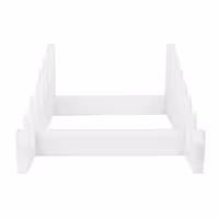 Chopping Board Rack for 40mm Boards - 6 Slots - Polyethylene - White