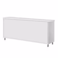 Armário de Trabalho em Aço Inoxidável ECO - 1800x700mm - com portas de correr