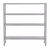 رفوف ستانلس ستيل ECO - 1800x500mm - عمق: 500 mm - 4 رفوف (قابلة للتعديل) - الحمولة: 280 kg