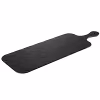 (6 pcs) Serving Tray - SLATE ROCK - Melamine - 610x200mm - Height: 15mm - Black