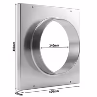 Ansaugstutze - Ø 340 mm - für Lüftungsrohre Ø 350mm