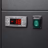 Kakkuvitriini - käyttöön: jäätelö/täytteet - 54 l - 690 mm - musta