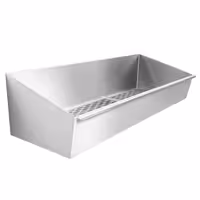Tabuleiro perfurado para batatas fritas em aço inoxidável - 800x300mm