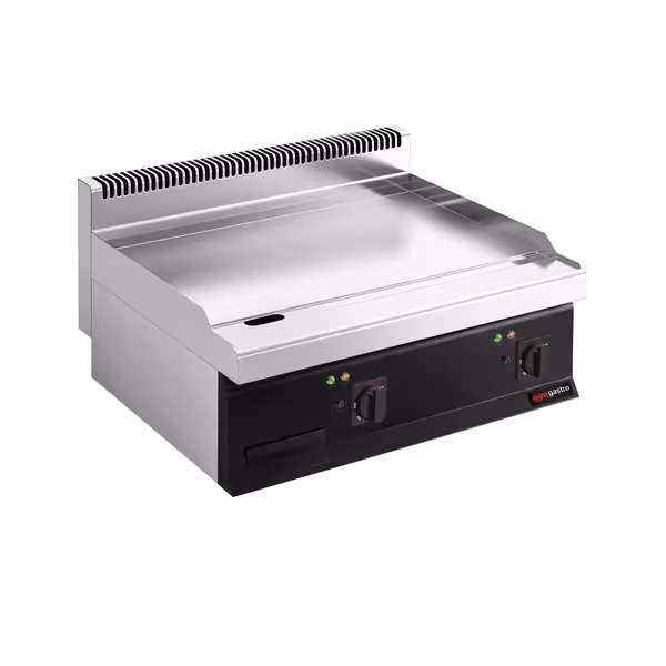 Plancha eléctrica Fry top - 13,8 kW - Liso - Superficie de cocción: 795x535mm