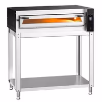 Electric Deck Pizza Oven - Single Deck - Refractory Stone Deck - 6 x Ø 35cm (13.8") - Touchscreen Controls - up to 400°C - incl. Base frame