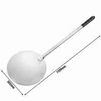Lopata za pizzu - anodizirani aluminij - Ø 30,5 cm - drška aluminijska