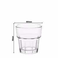 (50 pcs) Polycarbonate Drinking Glass - Clear - 200 ml