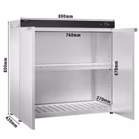 Grijač tanjura - grijani - 1,5 kW - 120 tanjura
