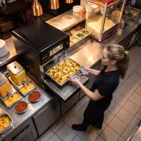Commercial High Speed Oven - Touchscreen - 3.0kW - Black - Ventless - incl. Pizza Tray, Mesh Basket | 80% Faster Cooking
