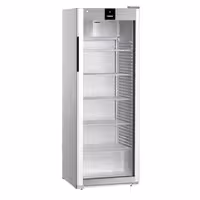 LIEBHERR | Szafa chłodnicza PERFORMANCE – 347 L – od +1 do +15 °C – z wnętrzem z tworzywa sztucznego i 1 drzwiami szklanymi – szara