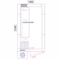 وحدة رفوف ألمنيوم - بداية - 1311x1685mm - عمق: 360 mm - 4 رفوف - الحمولة: 450 kg