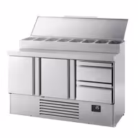 Pripremni rashladni pult Mini - 1460x700 mm - 2 vrata i 2 ladice - za 8x GN 1/4