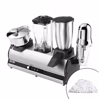 Kombinirani barski uređaj - Blender, drobilica za led, mikser za milkshake & preša za citruse - 2x 150 + 100 + 750 W - tihi rad