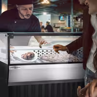 Pöytämallinen kylmävitriini - käyttöön: tuore kala ja liha - 1000 mm