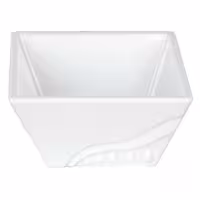 (10 pcs) Bowl - Melamine - square - 220x220mm - Depth: 100mm - White