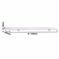 Planche à découper pour table de travail – 1200 x 800 mm – Conforme HACCP – Blanc