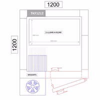 وحدة رفوف ألمنيوم - بداية - 893x460mm - عمق: 460 mm - 4 رفوف - الحمولة: 450 kg