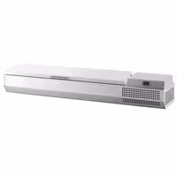Aukstuma galda vitrīna PREMIUM PLUS - 1328x413 mm - 4 x GN 1/3