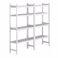 وحدة رفوف ألمنيوم - بداية - 1786x360mm - عمق: 360 mm - 4 رفوف - الحمولة: 600 kg