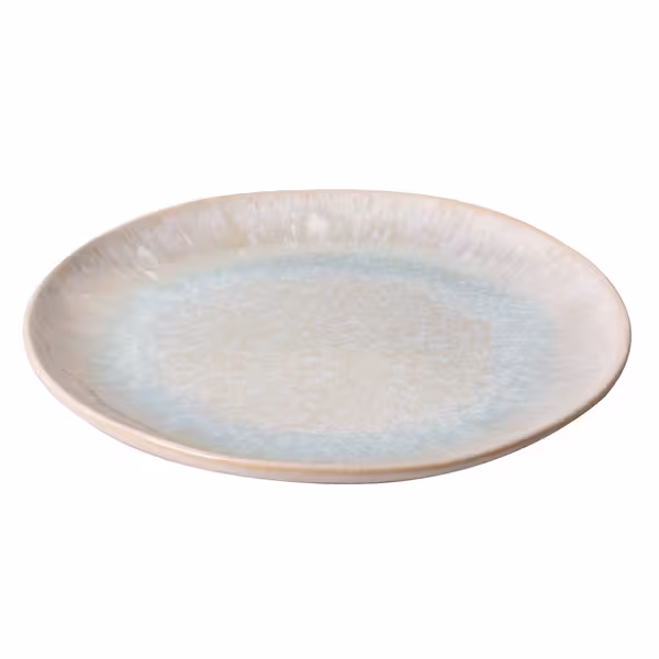 (6 adet) LIGHT BLUE SEA - Düz Tabak - Yuvarlak Düz - Steinzeug, Ø285mm, Mavi