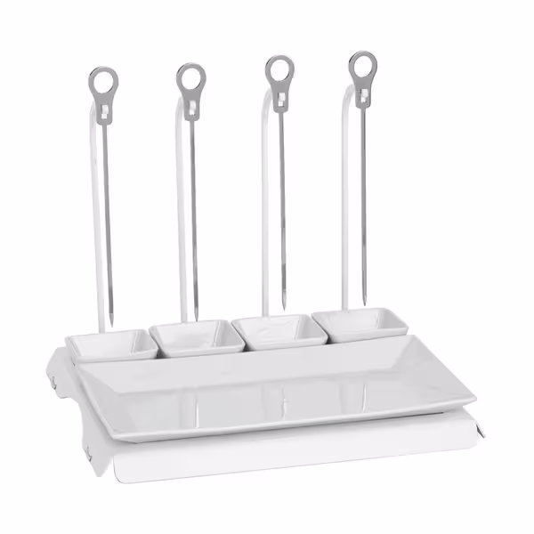 CLASSICO - Skewer Rack - White - incl. 4 skewers