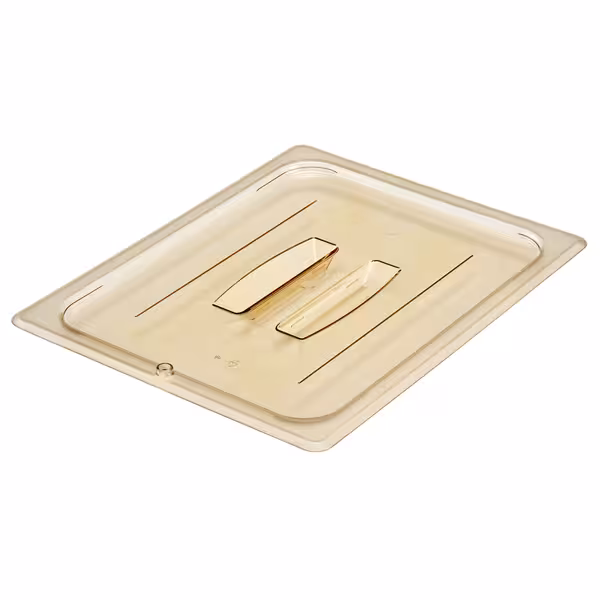 (6 szt.) CAMBRO | Pokrywa GN 1/2 H-PAN™ – płaska – odporna na wysoką temperaturę – z uchwytem – bursztynowa