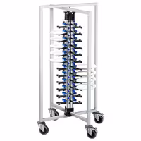 Tellerstapler - bis zu 48 Teller - Ø 16 - 32 cm - Klappbar & Rollbar