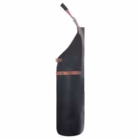 (6 pieces) KARLOWSKY | Professional Leather Bib Apron – Black - 600×820 mm